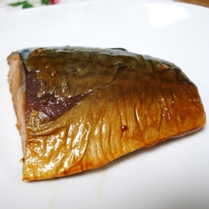 フライパンで鯖の梅味噌煮